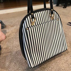 MIZTIQUE backpack/shoulder bag/purse BLACK WHITE NWOT